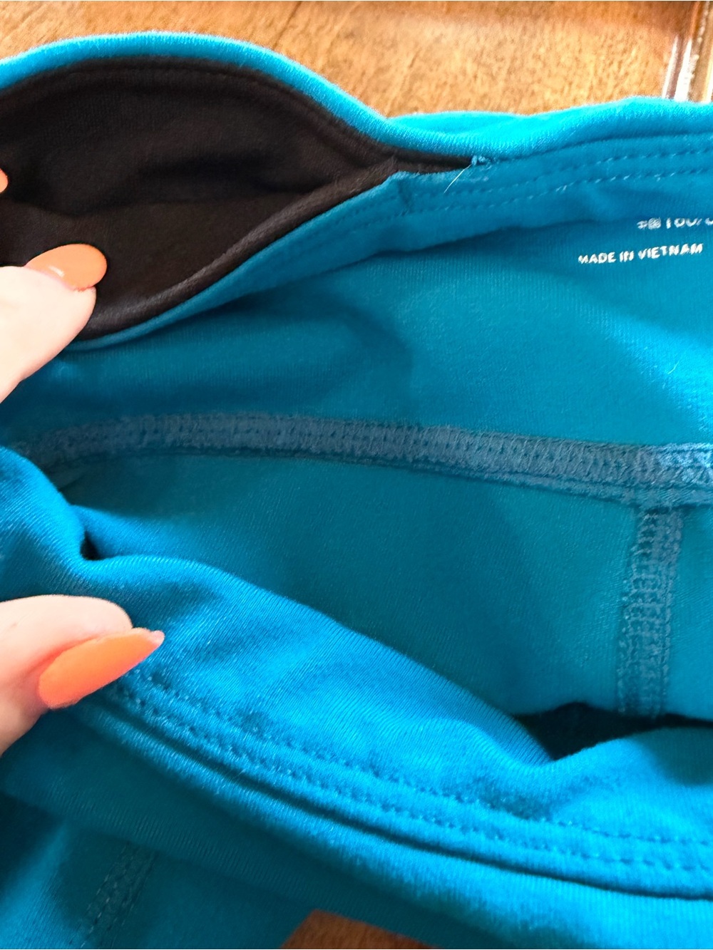 GapFit Bright Teal Cropped Leggings XS Athletic Workout Pants - Picture 5 of 8